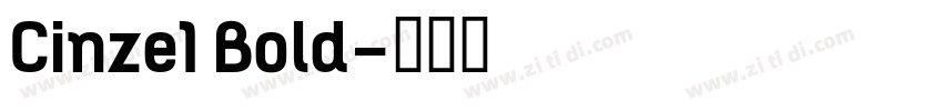 Cinze1 Bold字体转换